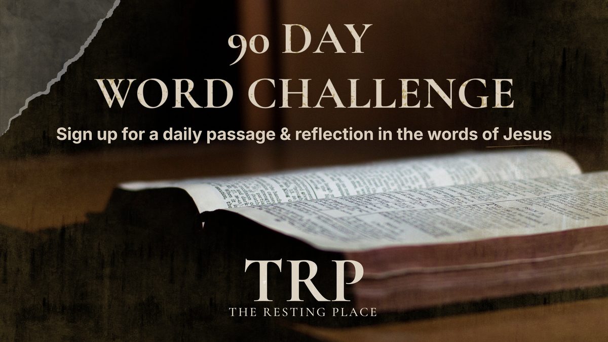 90 Day Word Challenge - an open Bible